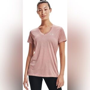 Under Armour XL V-Neck Micro Pink (685)/Metallic Silver NWT